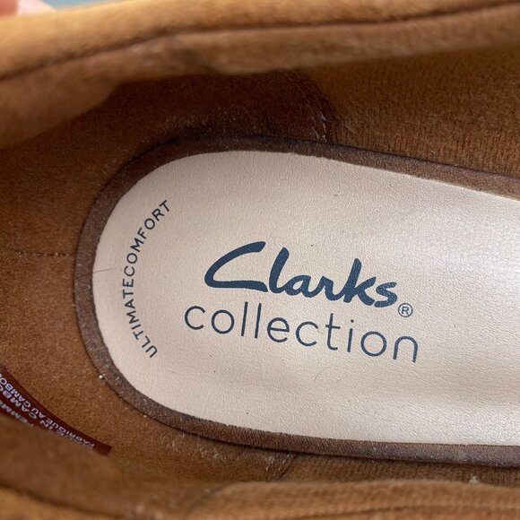 Clarks Women's Teresa Step Dark Tan Suede 261678354070 Heels,Size 9.5M - Picture 10 of 10